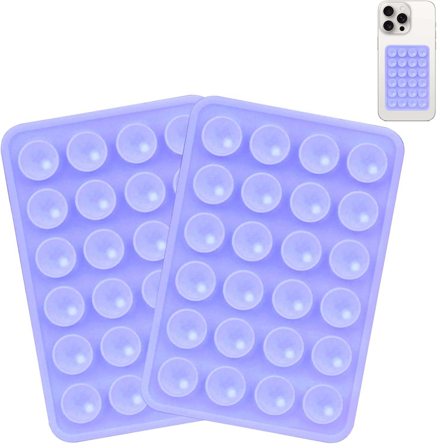 Double-Sided Silicone Suction Phone Case Mount