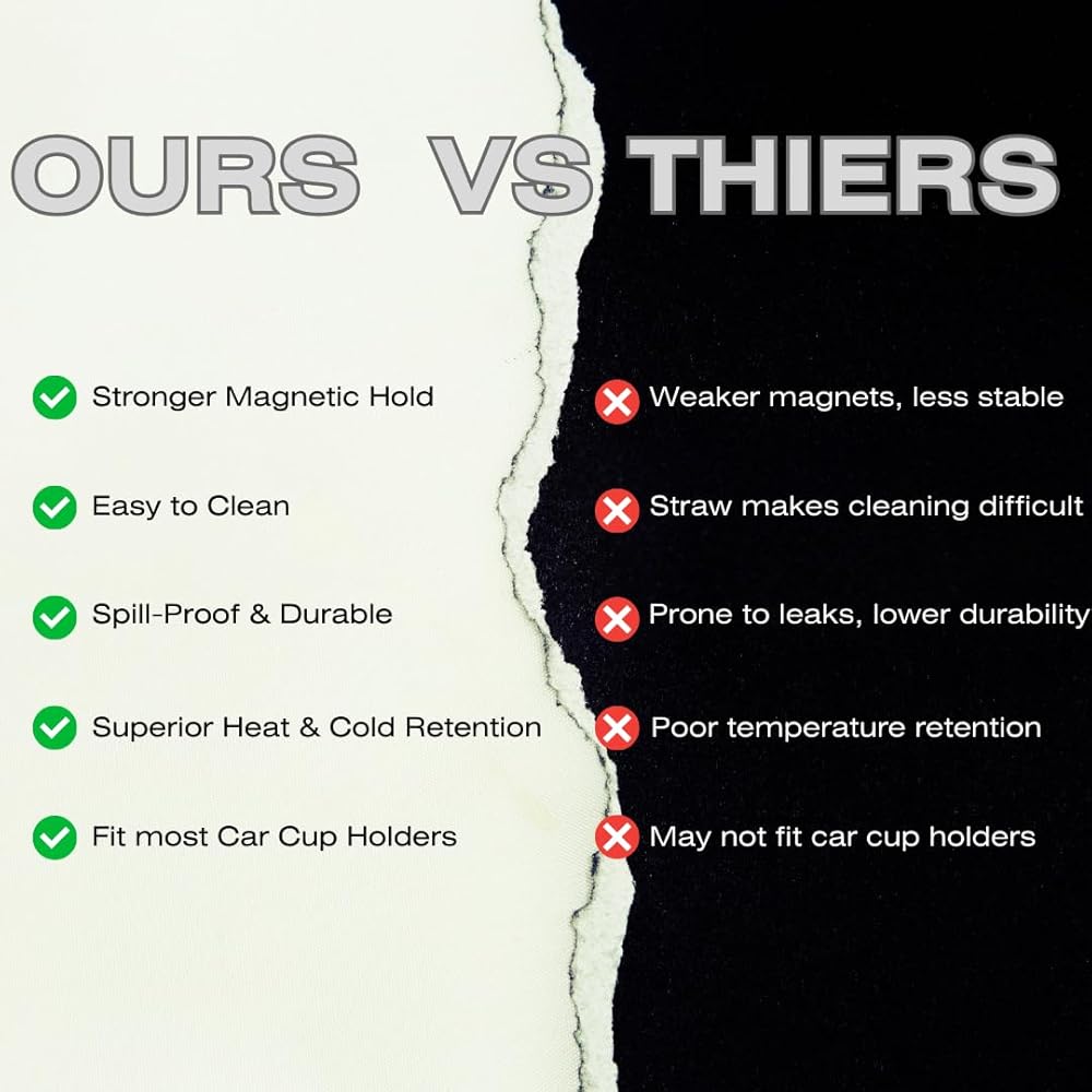 Insulated Water Bottle with Magnetic Phone Holder | Stainless Steel Tumbler