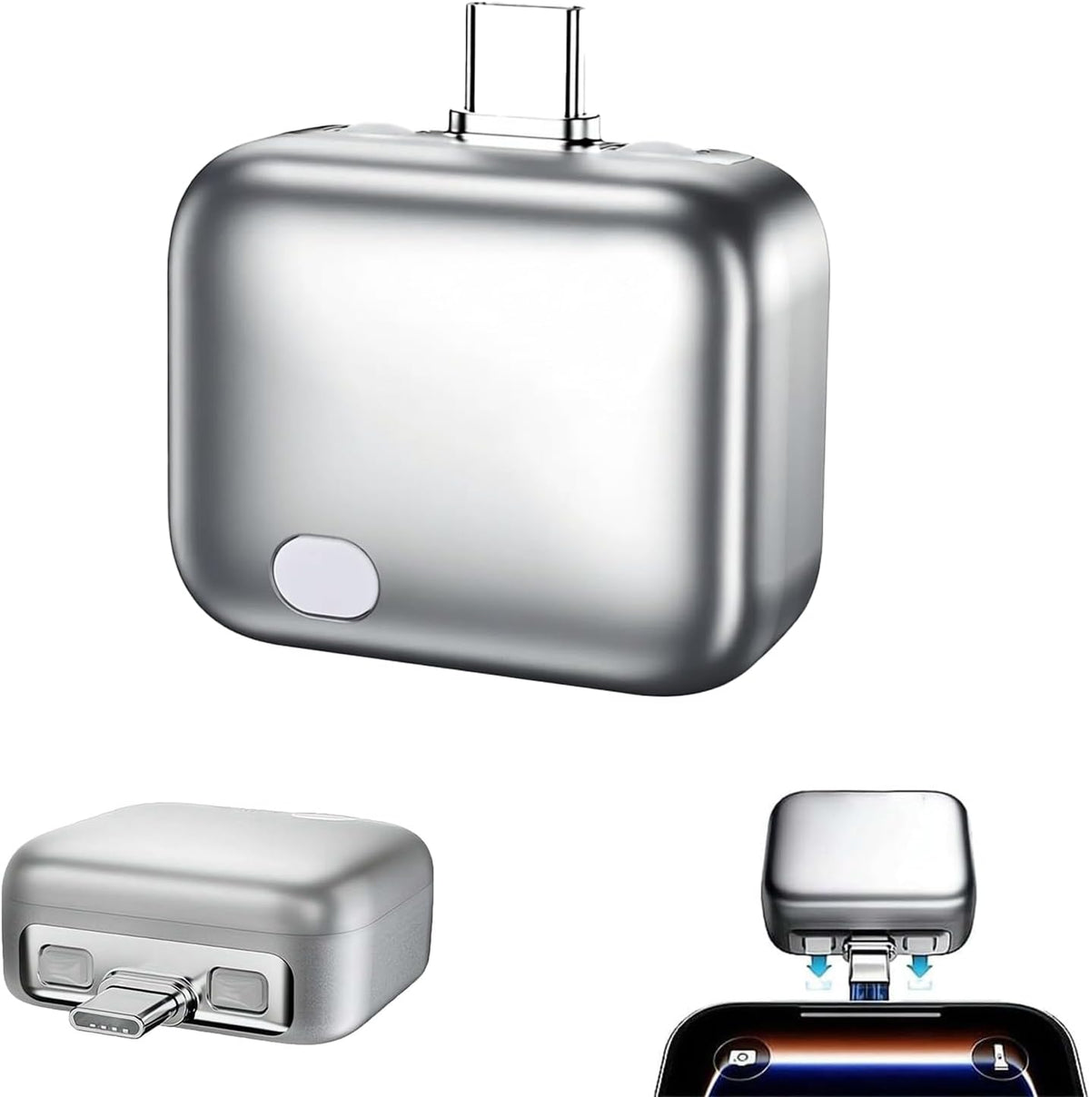 Smart Auto Stop Charging Adapter with USB-C Cable