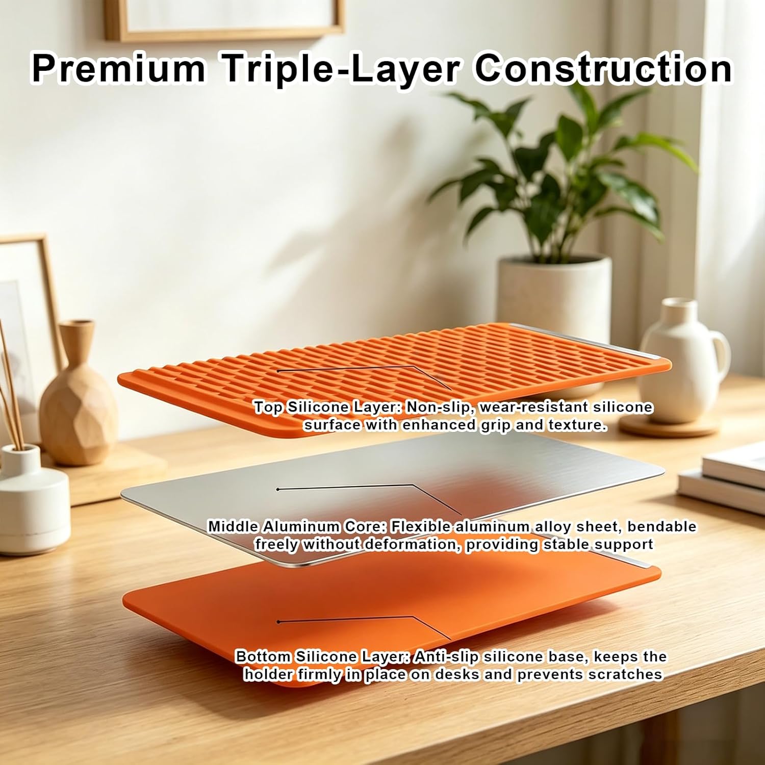Portable & Foldable Aluminum Phone Holder