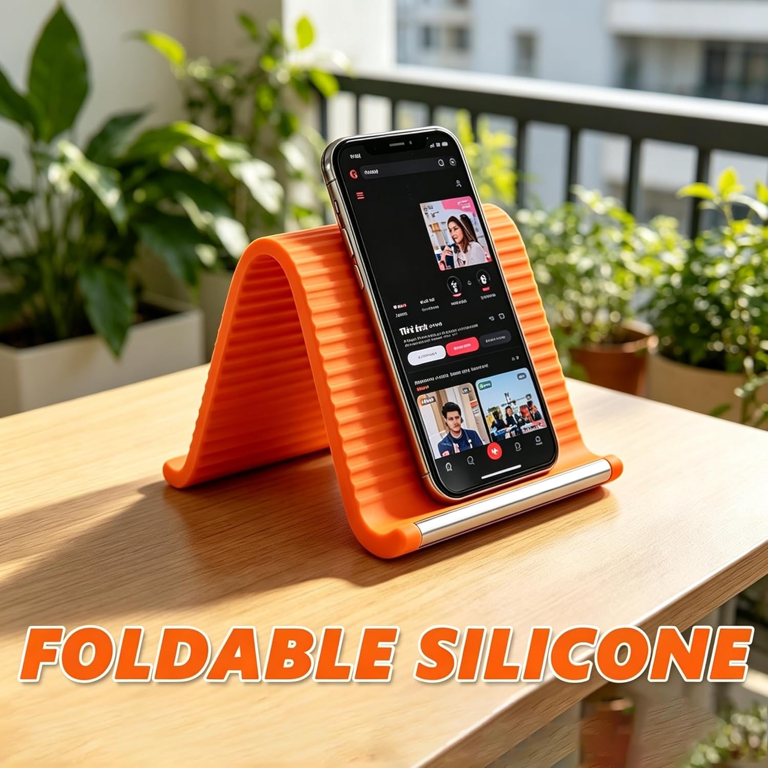 Portable & Foldable Aluminum Phone Holder