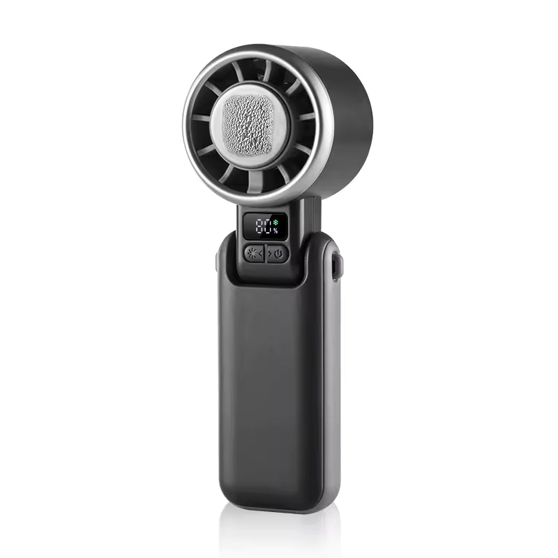 Portable Mini Turbo Fan – USB Rechargeable & Foldable Handheld Cooling Fan
