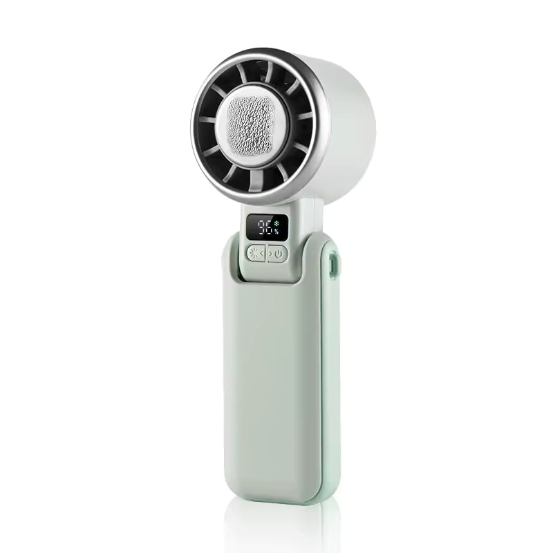 Portable Mini Turbo Fan – USB Rechargeable & Foldable Handheld Cooling Fan