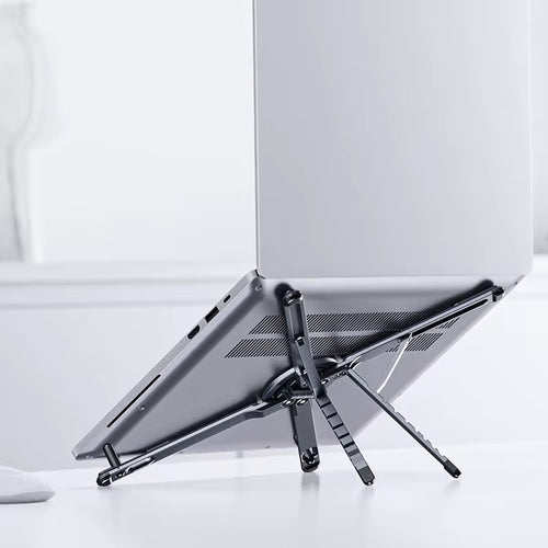 Adjustable laptop and phone holder