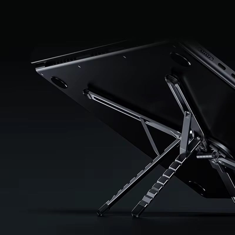 Adjustable laptop and phone holder