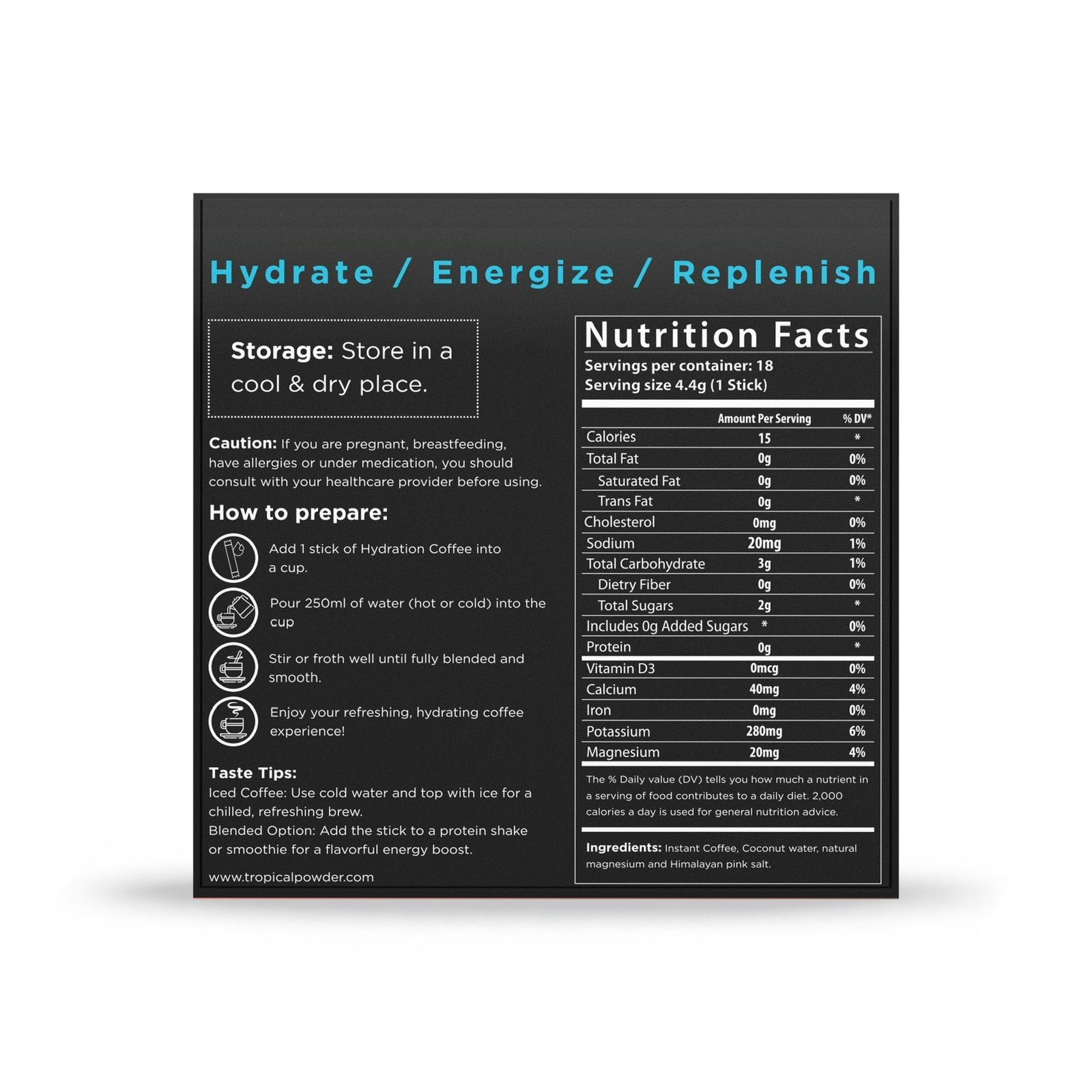 Tropical Hydration Coffee & Electrolytes