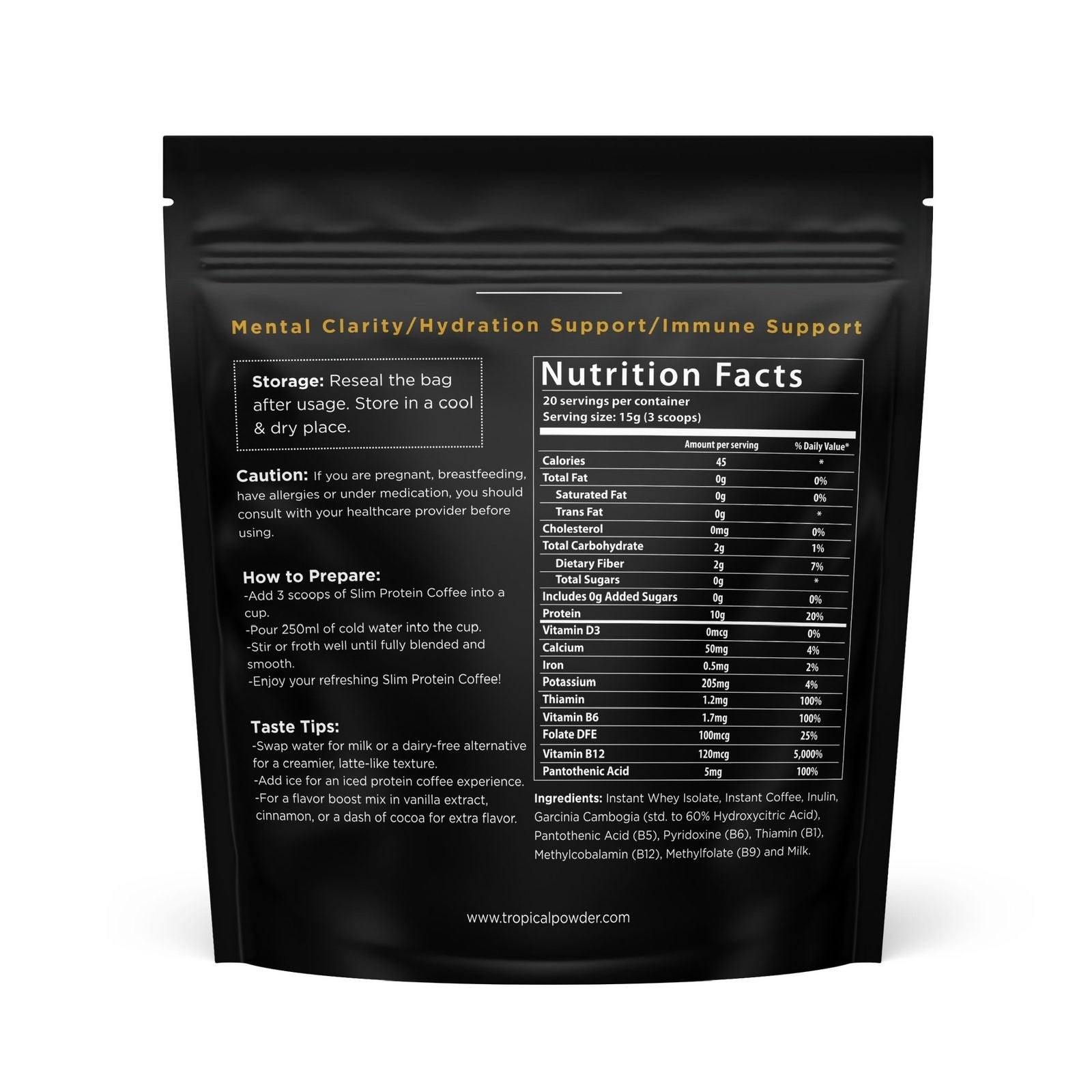 Tropical Slim Protein Coffee