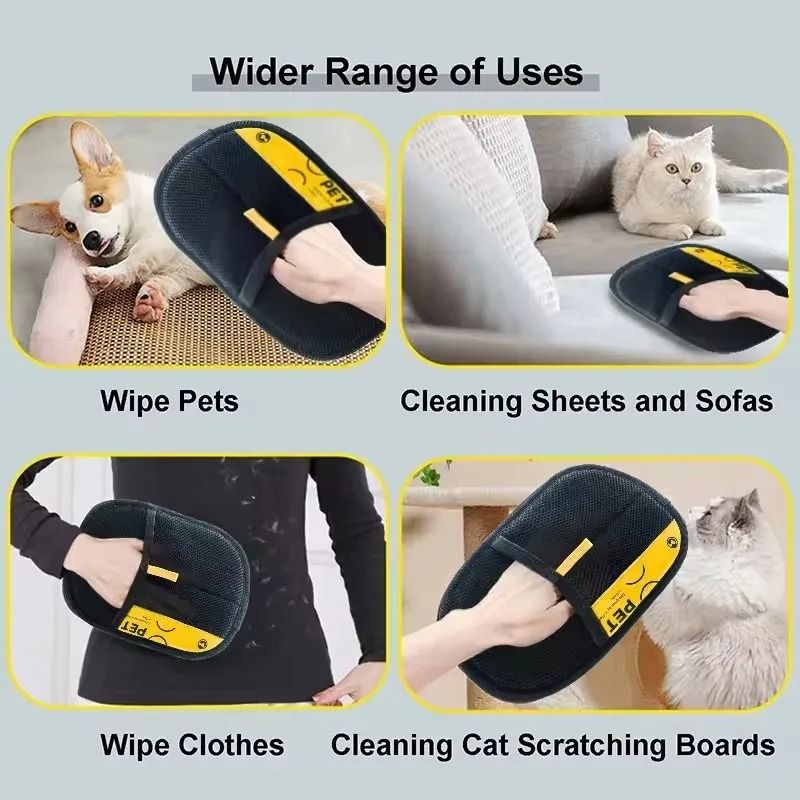 Pet Hair Removal Glove for Dogs &amp; Cats