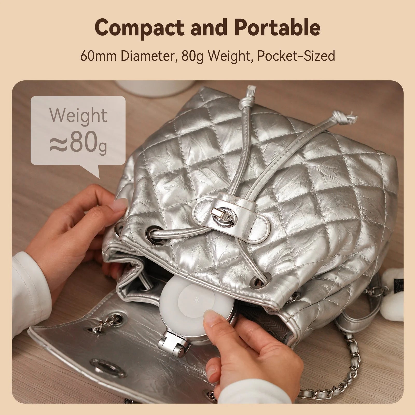 Telesin C03 Magnetic Selfie Ring Light (White)